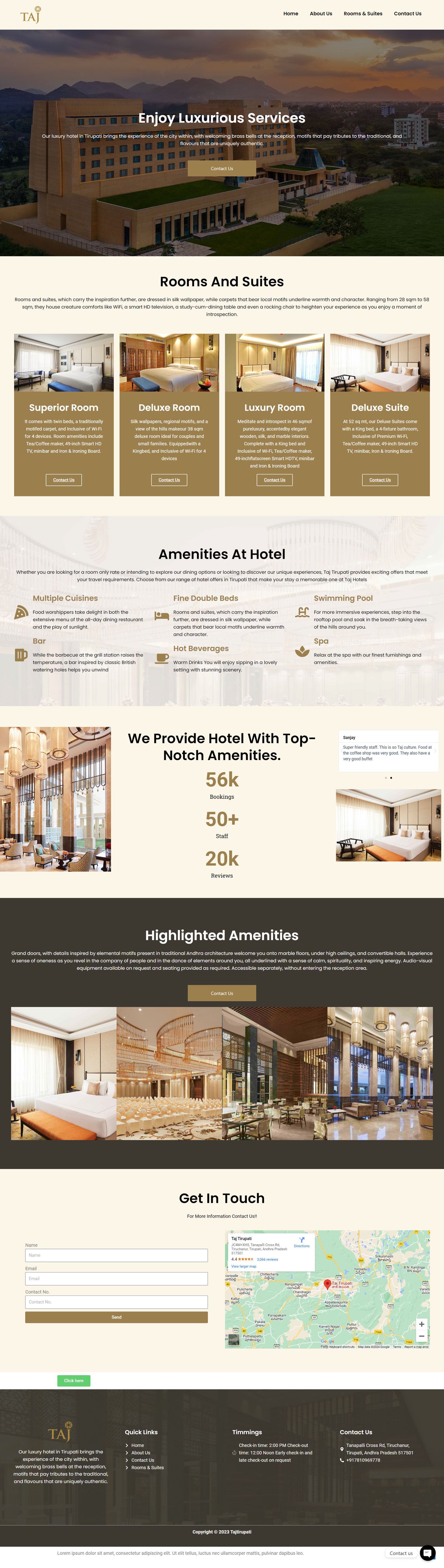 the taj hotel website